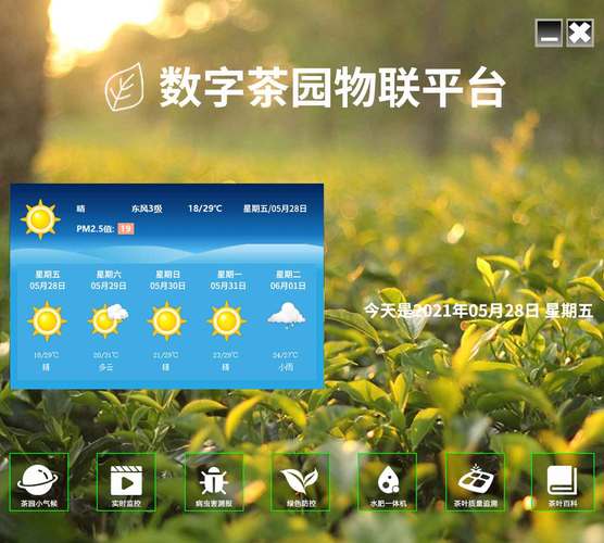 数字化智慧茶园,分为监控系统,质量追溯系统,远程操控水肥一体化系统